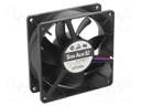 Fan: DC; axial; 48VDC; 92x92x32mm; 72m3/h; 25dBA; ball bearing
