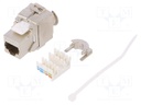Socket; RJ45; Cat: 6a; shielded,Keystone; Layout: 8p8c; 22AWG÷26AWG