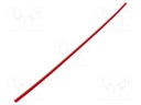 Heat shrink sleeve; thin walled,glued; 4: 1; 12mm; L: 1000mm; red