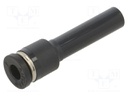 Adapter; for dispensers; black; push-in; 1/4",5/32"
