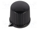 Knob; with pointer; thermoplastic; Shaft d: 6mm; Ø20.7x19.7mm