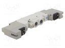 Electromagnetic valve; 5/2 bistable; G 1/8"; Pressure: 1÷7bar