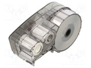 Tape; 9.53mm; 6.4m; black; Character colour: white; self-adhesive