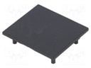 Cap for LED profiles; black; ABS; Application: VARIO30-03