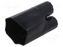 Cable breakout; 125/52mm; black; Diam.after shrinking: 46/22mm
