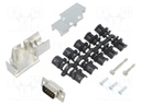 D-Sub; PIN: 9; plug; male; shielded,stamped and formed contacts