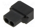 Rectangular Connector, Datamate L-Tek M80-101 Series, 2 Contacts, Receptacle, 2 mm, Crimp, 1 Row