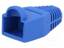 RJ45 plug boot; 6.5mm; Colour: blue