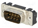 D-Sub; PIN: 9; socket; male; straight; THT; UNC4-40