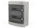 Enclosure: for modular components; IP65; light grey; Series: ECH