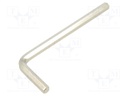 Wrench; hex key; HEX 5mm; Overall len: 85mm; steel