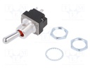 Switch: toggle; Pos: 2; DPDT; OFF-ON; 5A/28VAC; Leads: screw; IP67