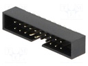 Socket; IDC; male; PIN: 20; straight; THT; gold-plated; 2mm