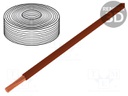 Wire; LiY-Toy; stranded; Cu; 0.75mm2; PVC; brown; 300V; 10m; Class: 5