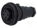 Connector: circular; plug; female; PIN: 4; Buccaneer Standard; IP68