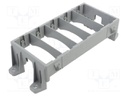 Fuse acces: holder; screw,push-in; Body: grey; Mat: polypropylene