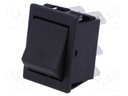 ROCKER; DPDT; Pos: 2; ON-(ON); 16A/250VAC; black; none; Body: black