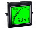 Frequency meter; digital,mounting,programmable; on panel; 0.5%