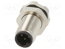 Connector: M5; socket; male; THT; on PCBs; PIN: 4; 1A; straight; IP67