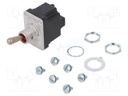 Switch: toggle; Pos: 2; DPDT; ON-ON; 6A/230VAC; 20A/28VDC; -65÷71°C