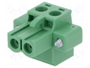 Pluggable terminal block; 5mm; ways: 2; straight; plug; female