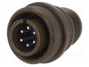 Connector: circular; Series: 97; plug; male; PIN: 6; silver plated