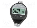 Meter: hardness; 0÷100 Shore D; Equipment: hard case; 85x25x60mm