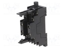 Socket; 6A; 6A; 250VAC; Mounting: DIN; -40÷85°C; Uswitch: max.250VAC