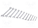 Tools set: keys; combination spanner; 12pcs.