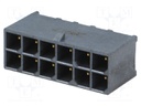 Socket; wire-board; male; Mega-Fit; 5.7mm; PIN: 12; Layout: 2x6; 23A