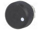 Potentiometer: shaft; single turn; 1MΩ; 500mW; ±20%; linear; cermet