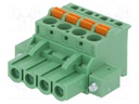 Pluggable terminal block; 5.08mm; ways: 4; angled 90°; plug; 320V