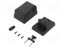 Enclosure: for power supplies; X: 52mm; Y: 70mm; Z: 47mm; ABS; black