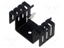 Heatsink: extruded; U; black; L: 23.62mm; W: 48.26mm; H: 24.13mm