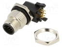 Connector: M12; socket; male; PIN: 12