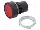 Switch: push-button; 22mm; Stabl.pos: 1; red; IP65; flat; 46; Pos: 2