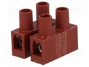 Terminal block; screw terminal; ways: 2; 4mm2; terminals: 4; 400V
