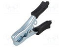 Crocodile clip; 40A; Grip capac: max.15mm; Overall len: 80mm