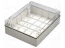 Enclosure: multipurpose; X: 308mm; Y: 388mm; Z: 128mm; SCABOX; grey