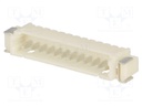 Socket; wire-board; male; 1.25mm; PIN: 12; SMT; 125V; 1A; tinned