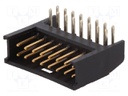 Socket; wire-board; male; AMPMODU MOD II; 2.54mm; PIN: 16; THT