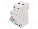 RCBO breaker; Poles: 1+N; DIN