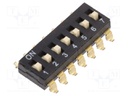 Switch: DIP-SWITCH; Poles number: 7; OFF-ON; 0.025A/24VDC; Pos: 2/7