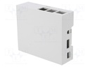 Enclosure: for computer; Raspberry Pi B+; ABS; grey