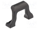 Handle; Mat: polyamide; black; H: 9.5mm; L: 38mm; W: 25mm