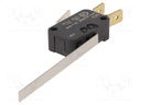 Microswitch SNAP ACTION; SPDT; 16A/250VAC; 4A/250VDC; ON-(ON)