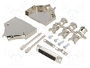 D-Sub; PIN: 25; plug; female; turned contacts; straight; soldering
