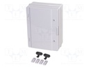 Enclosure: wall mounting; X: 310mm; Y: 410mm; Z: 170mm; ABS; IP65