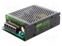 Power supply: switched-mode; modular; 60W; 24VDC; 135x98x40mm