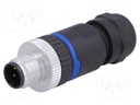 Plug; M12; PIN: 3; male; A code-DeviceNet / CANopen; for cable